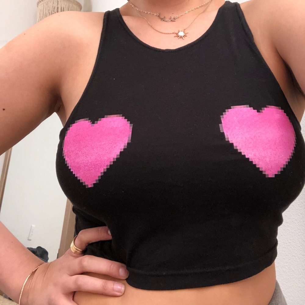 Dolls Kill Heart Crop Top